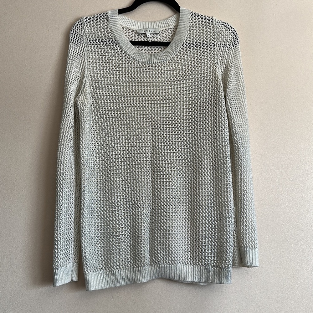 SANDRO paris METALLIC SLIVER sweater